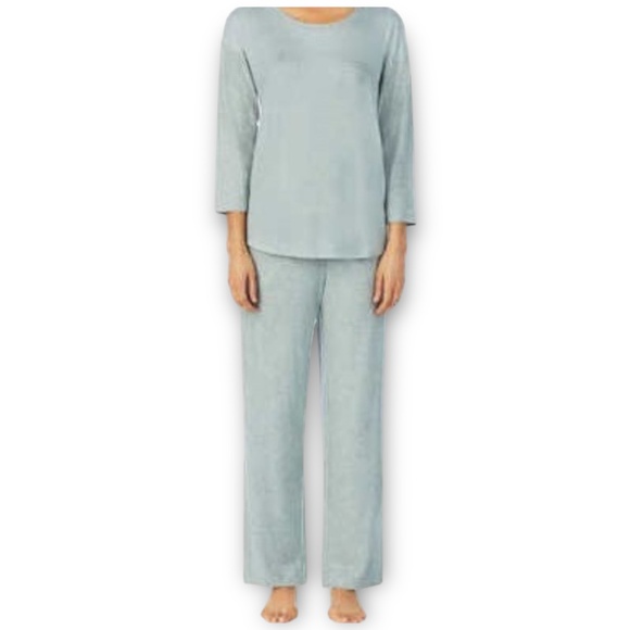 NWT Midnight by Carole Hochman Ribbed Lounge Set Sage XXL - Picture 3 of 4